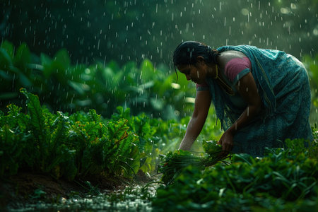 Common Garden Maintenance Methods and Cultural Importance in Indian Villages