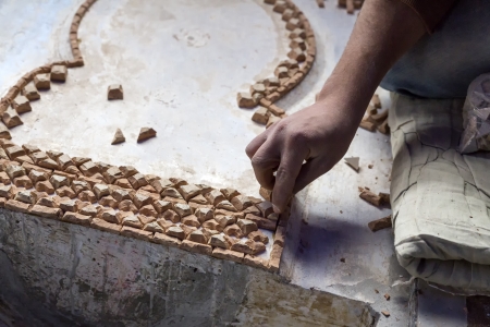 Handmade Floor & Wall Tiles by Skilled Indian Karigars – Authentic Craftsmanship